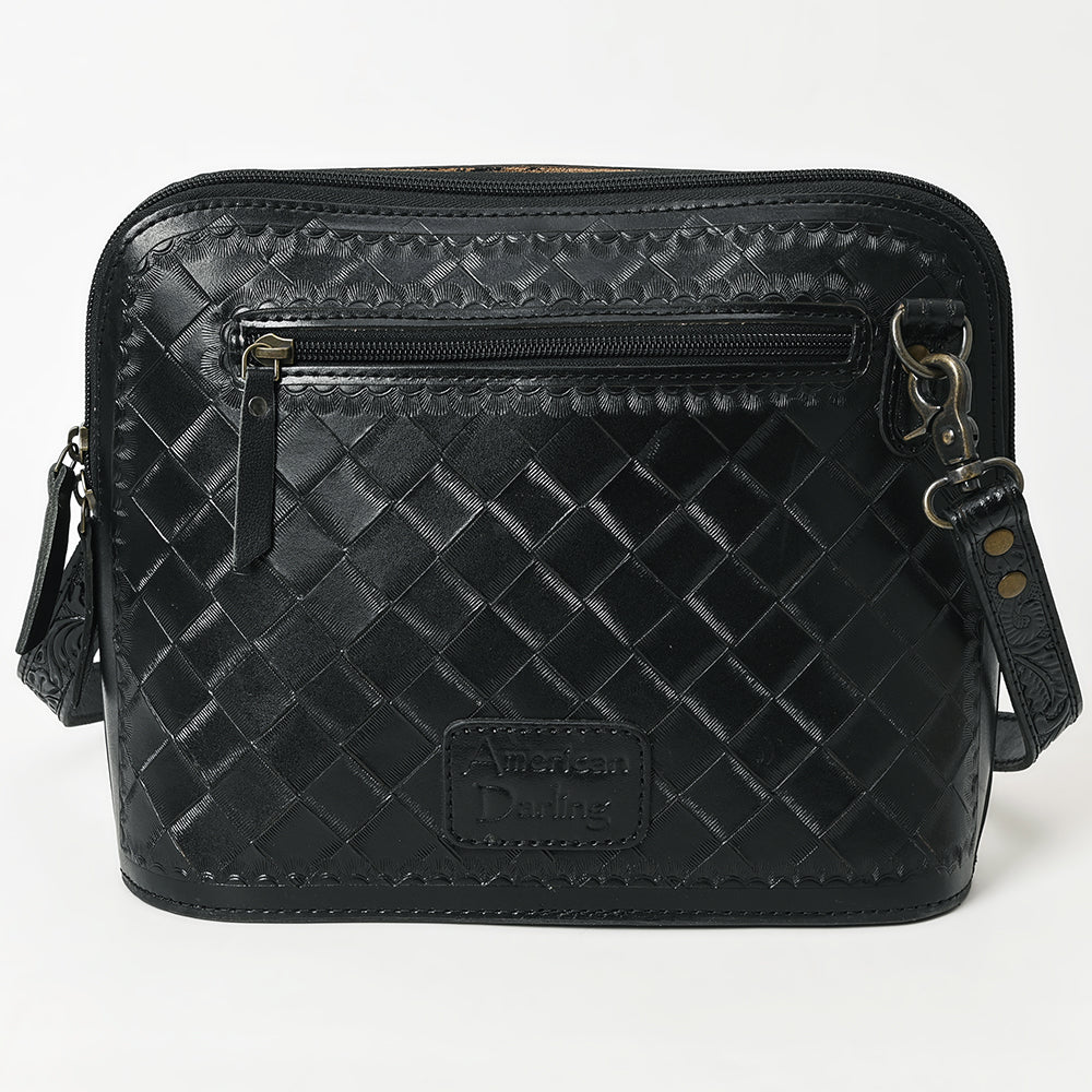 American Darling Crossbody Hand Tooled Genuine Leather