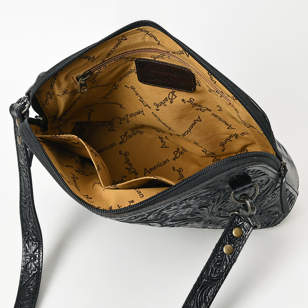 American Darling Crossbody Hand Tooled Genuine Leather