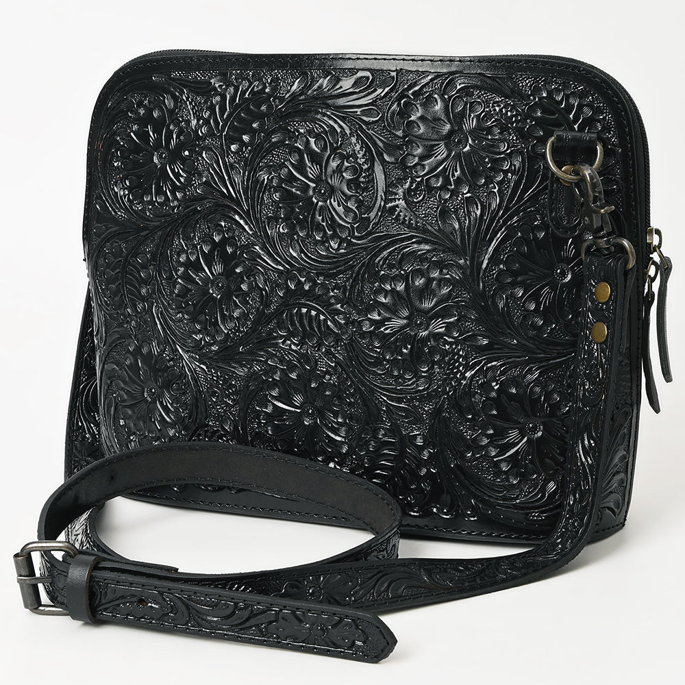 American Darling Crossbody Hand Tooled Genuine Leather