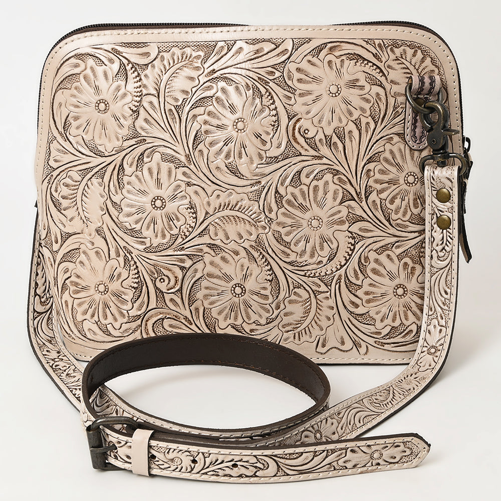 American Darling Crossbody Hand Tooled Genuine Leather