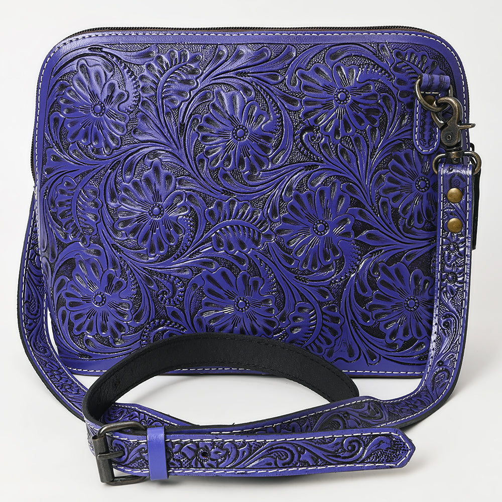 American Darling Crossbody Hand Tooled Genuine Leather