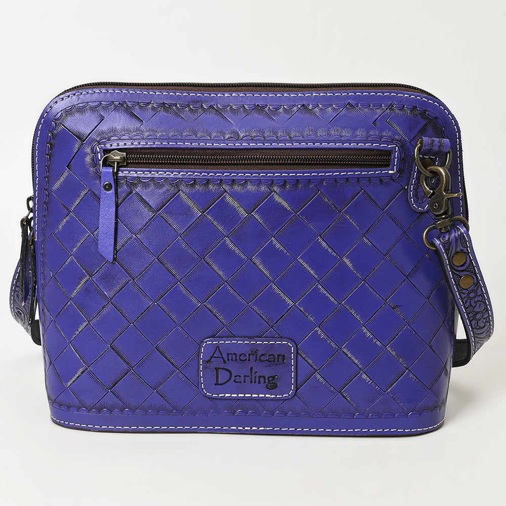 American Darling Crossbody Hand Tooled Genuine Leather