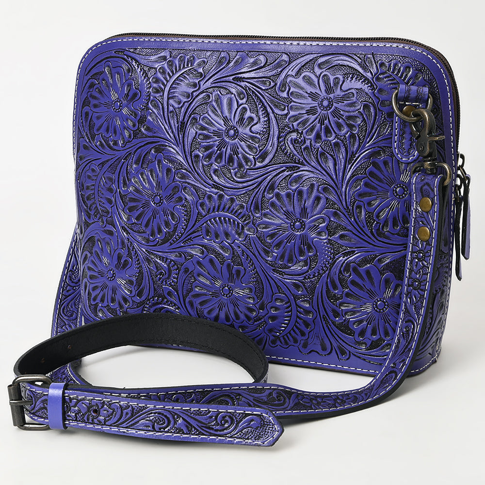 American Darling Crossbody Hand Tooled Genuine Leather