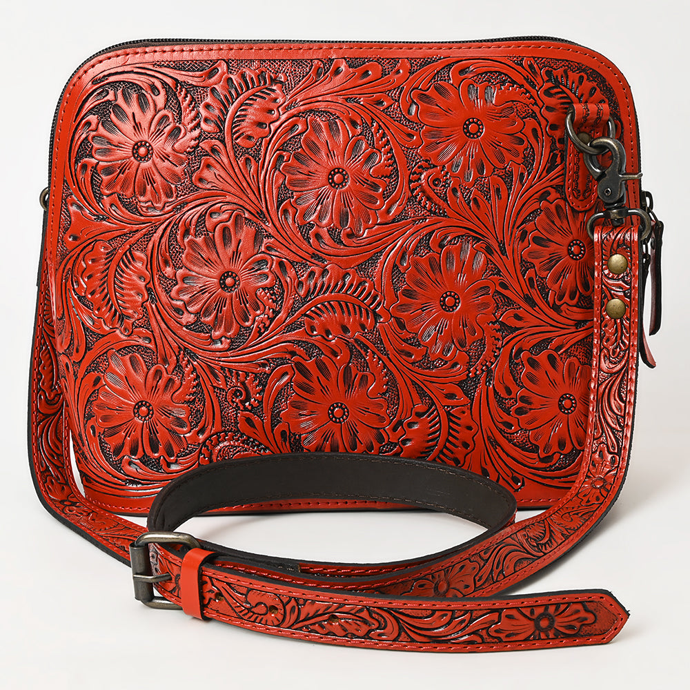 American Darling Crossbody Hand Tooled Genuine Leather