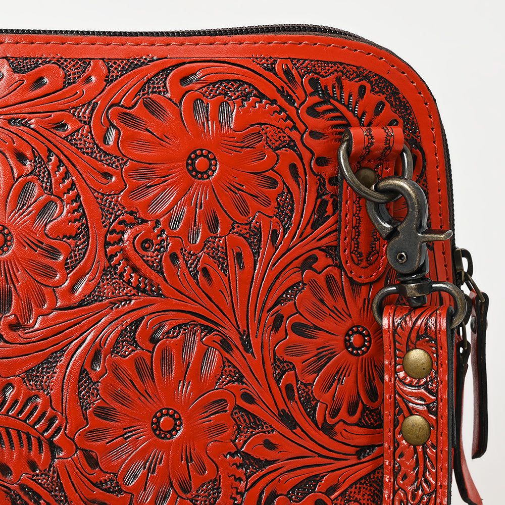 American Darling Crossbody Hand Tooled Genuine Leather