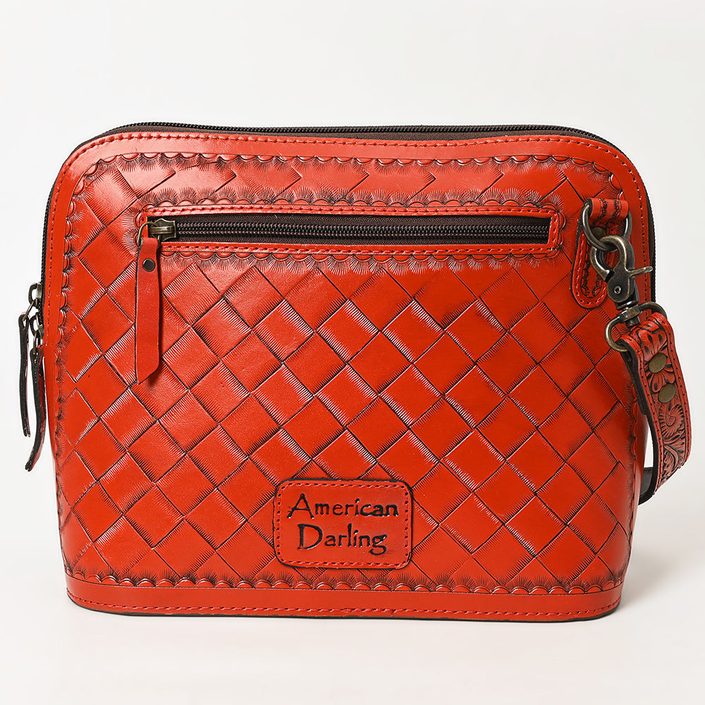 American Darling Crossbody Hand Tooled Genuine Leather