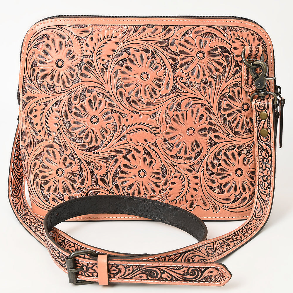 American Darling Crossbody Hand Tooled Genuine Leather