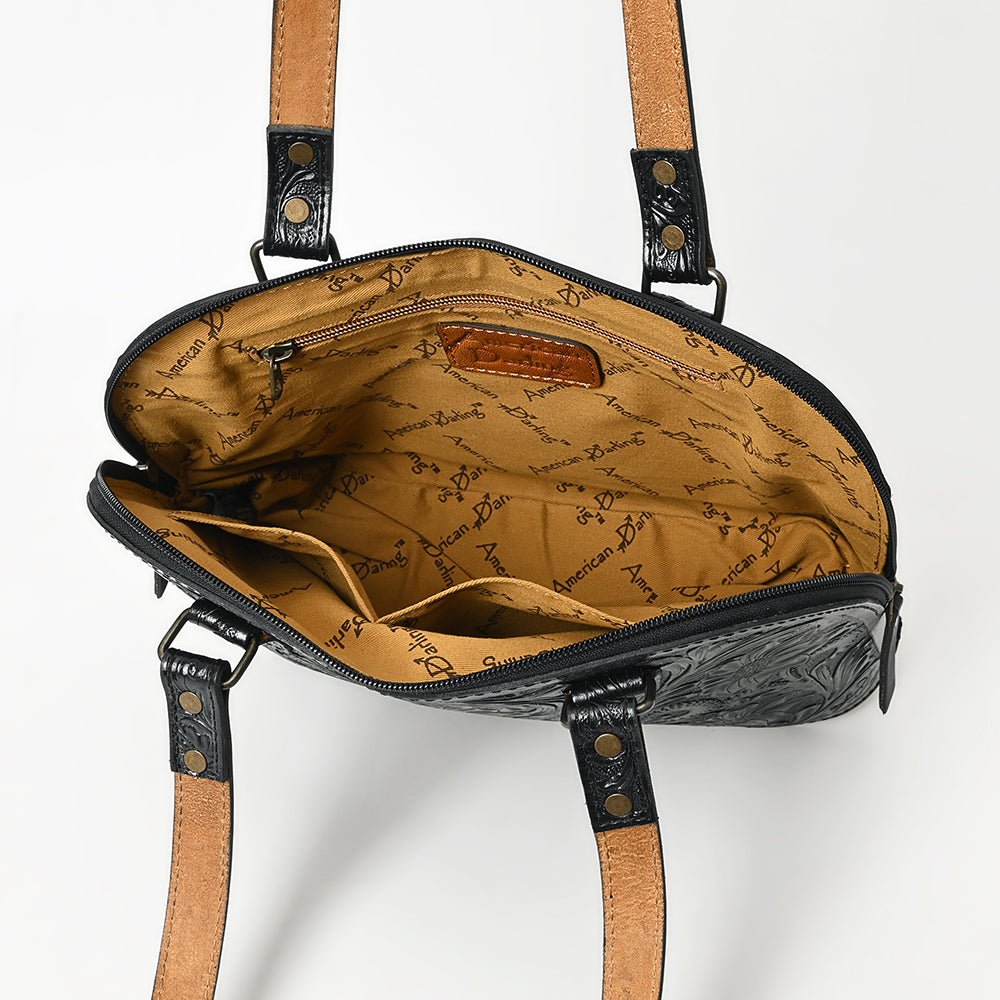 American Darling Tote Hand Tooled Genuine Leather