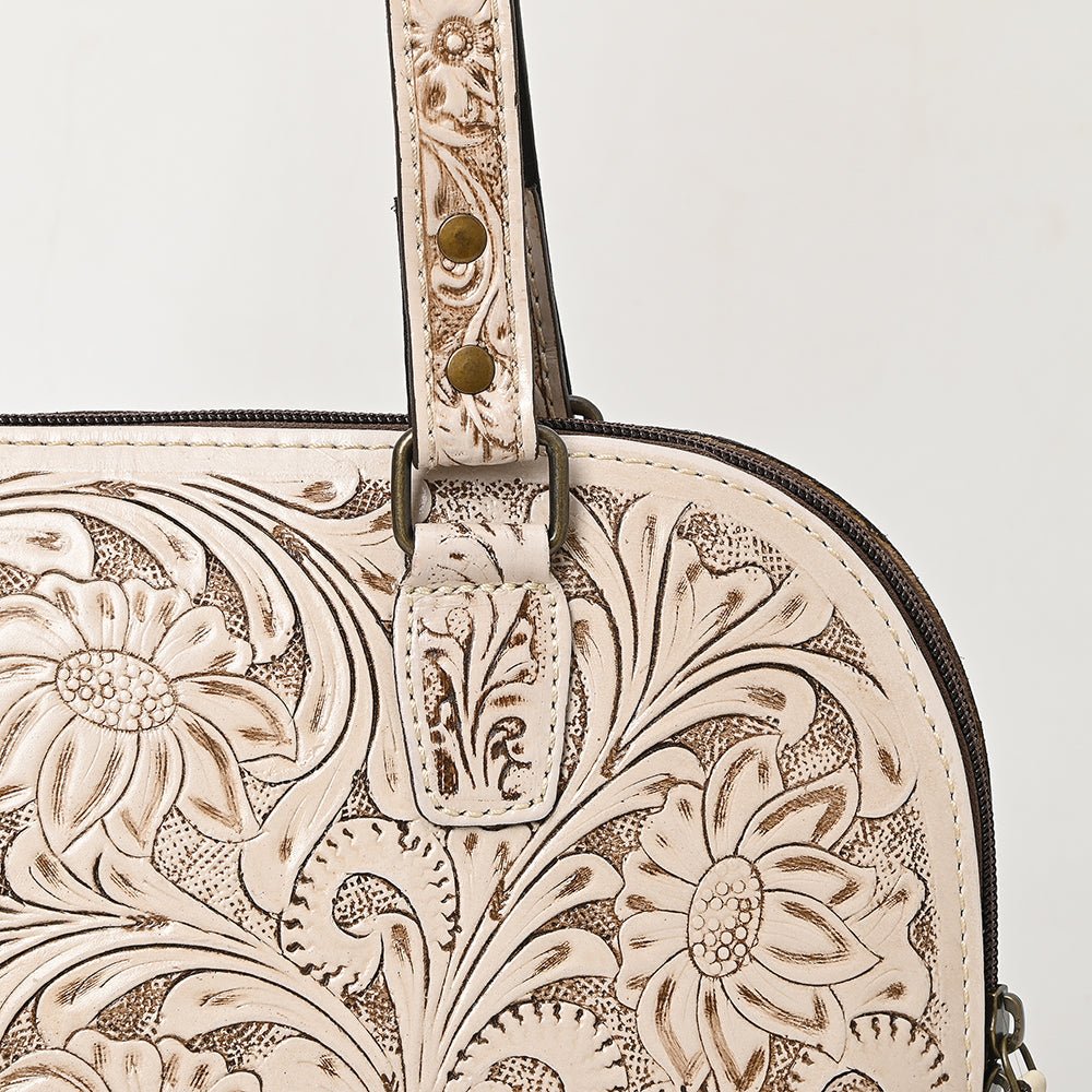 American Darling Tote Hand Tooled Genuine Leather