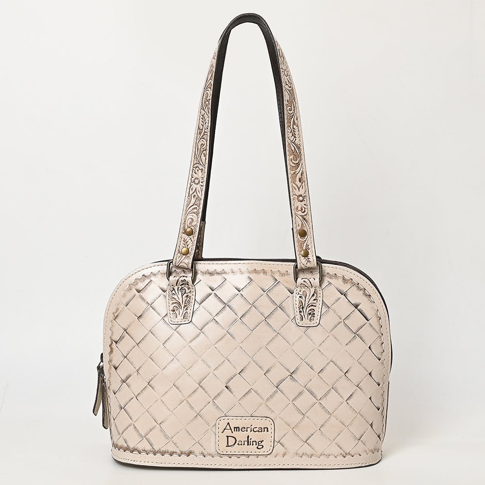 American Darling Tote Hand Tooled Genuine Leather
