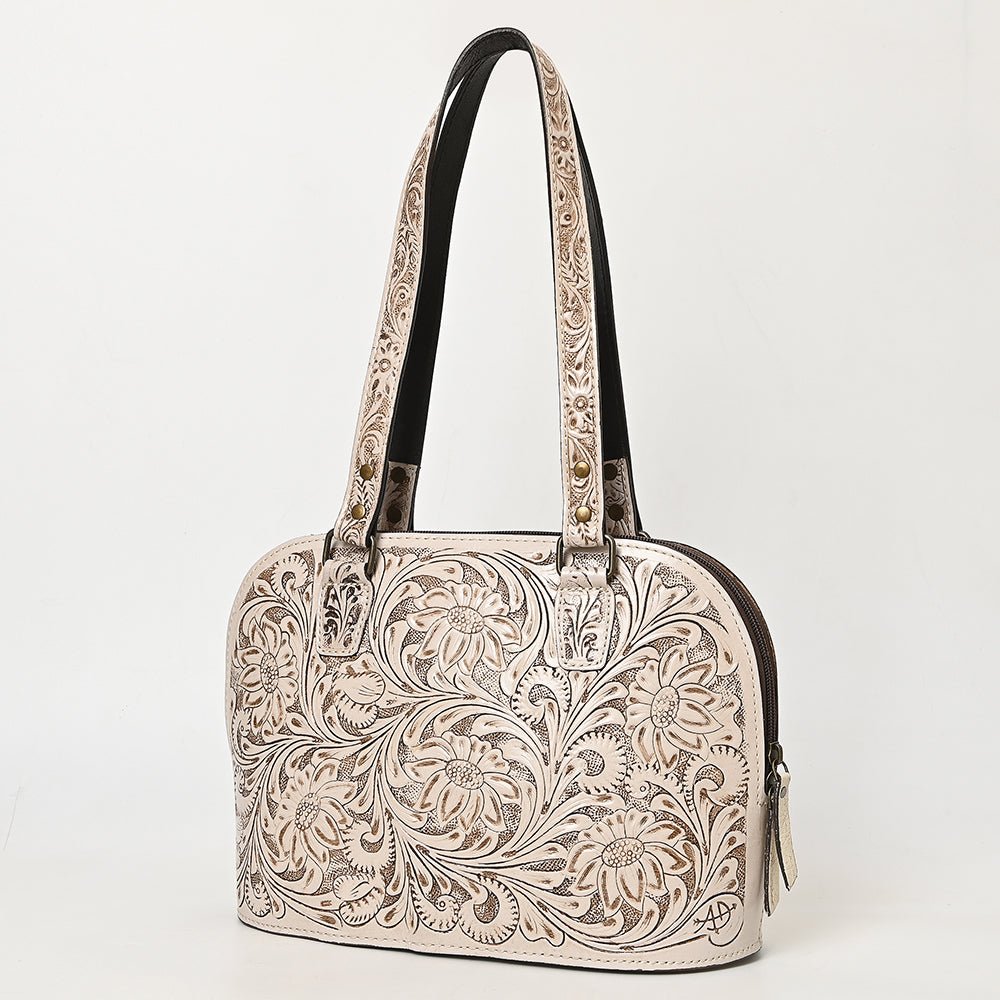 American Darling Tote Hand Tooled Genuine Leather