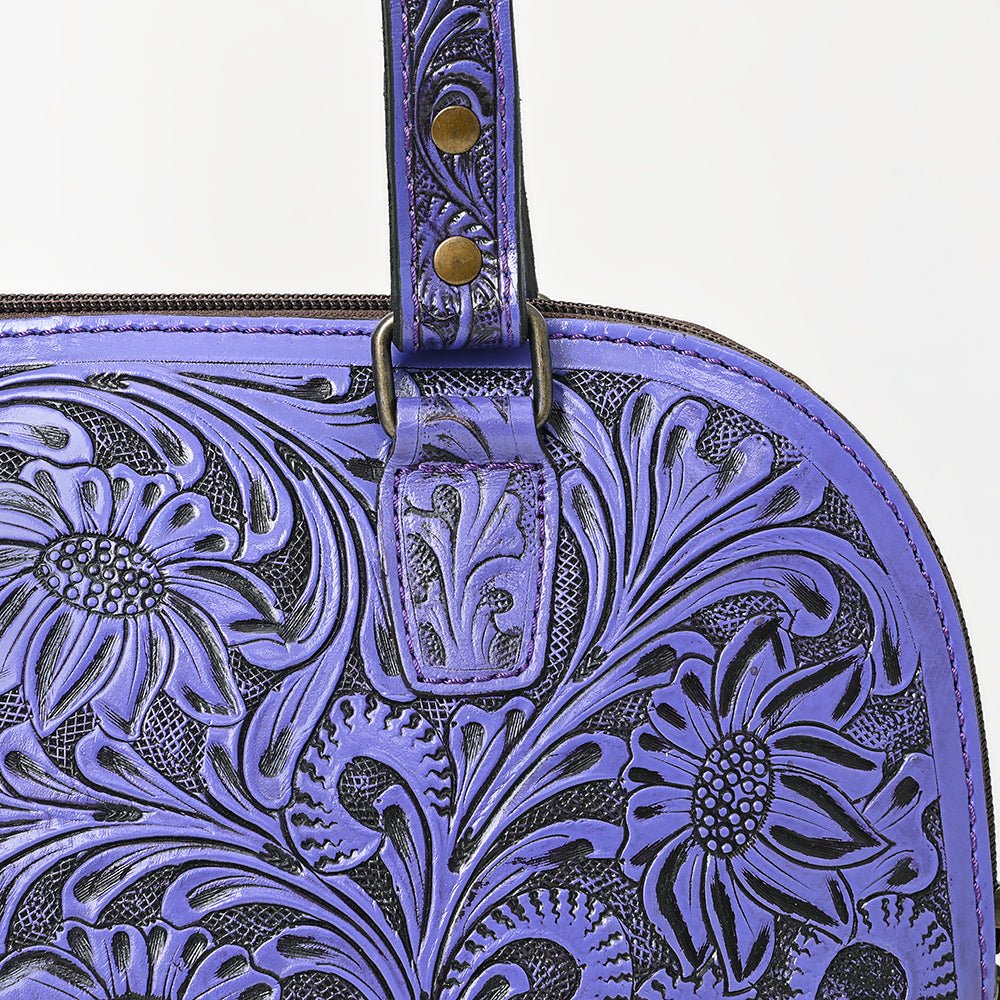 American Darling Tote Hand Tooled Genuine Leather