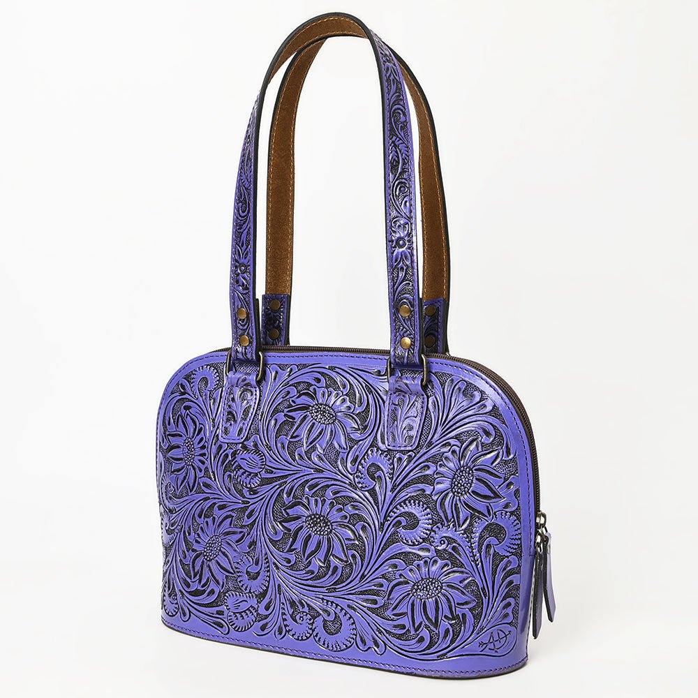 American Darling Tote Hand Tooled Genuine Leather