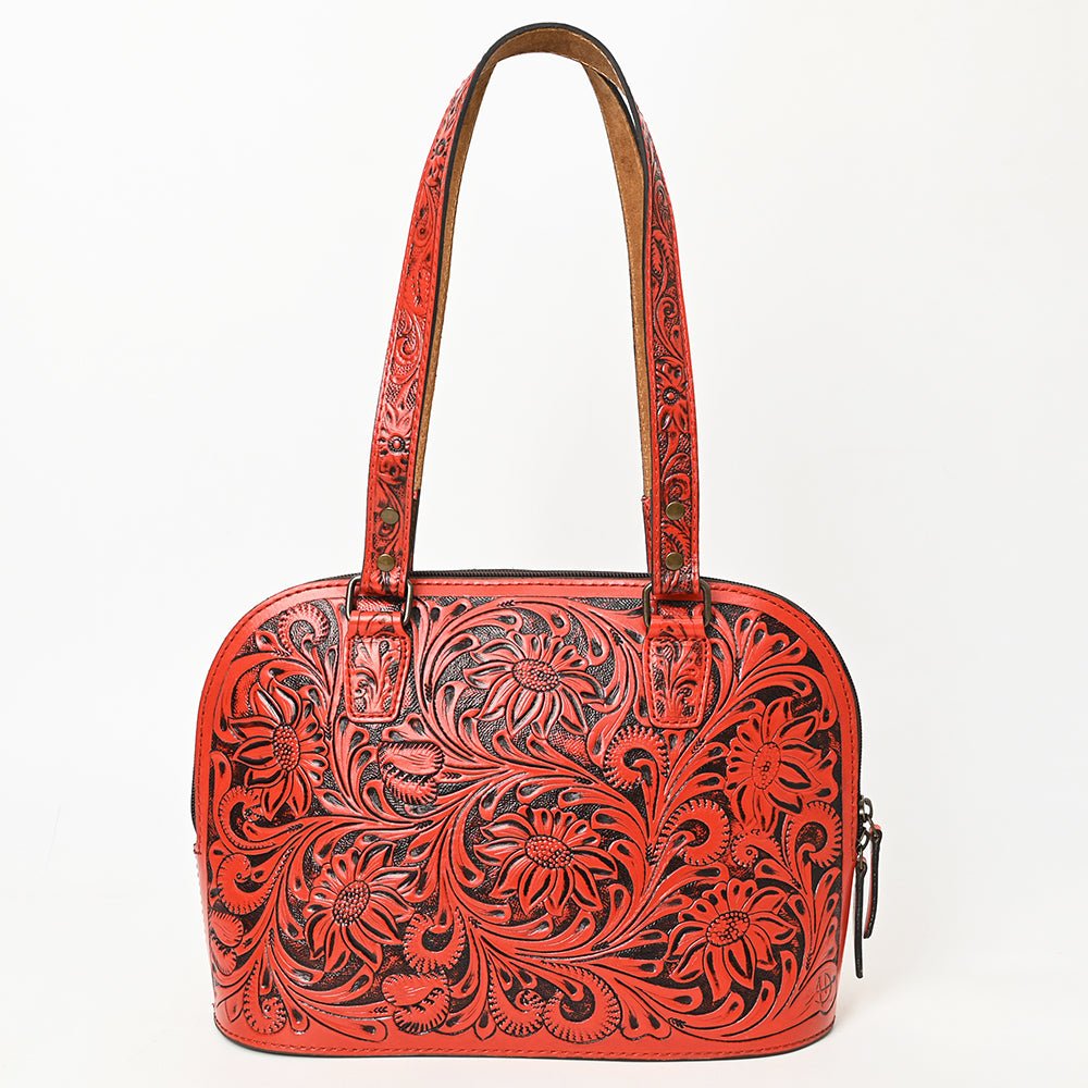 American Darling Tote Hand Tooled Genuine Leather
