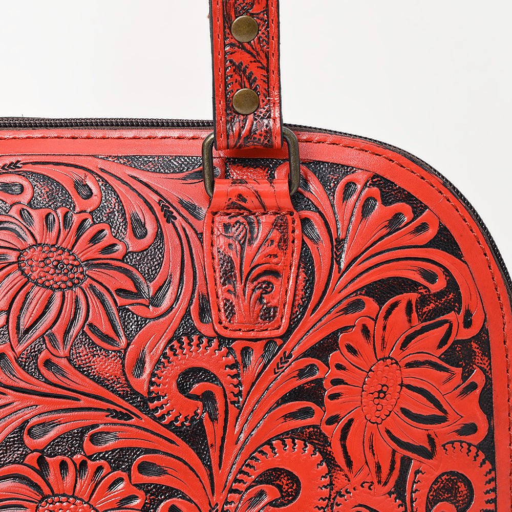 American Darling Tote Hand Tooled Genuine Leather