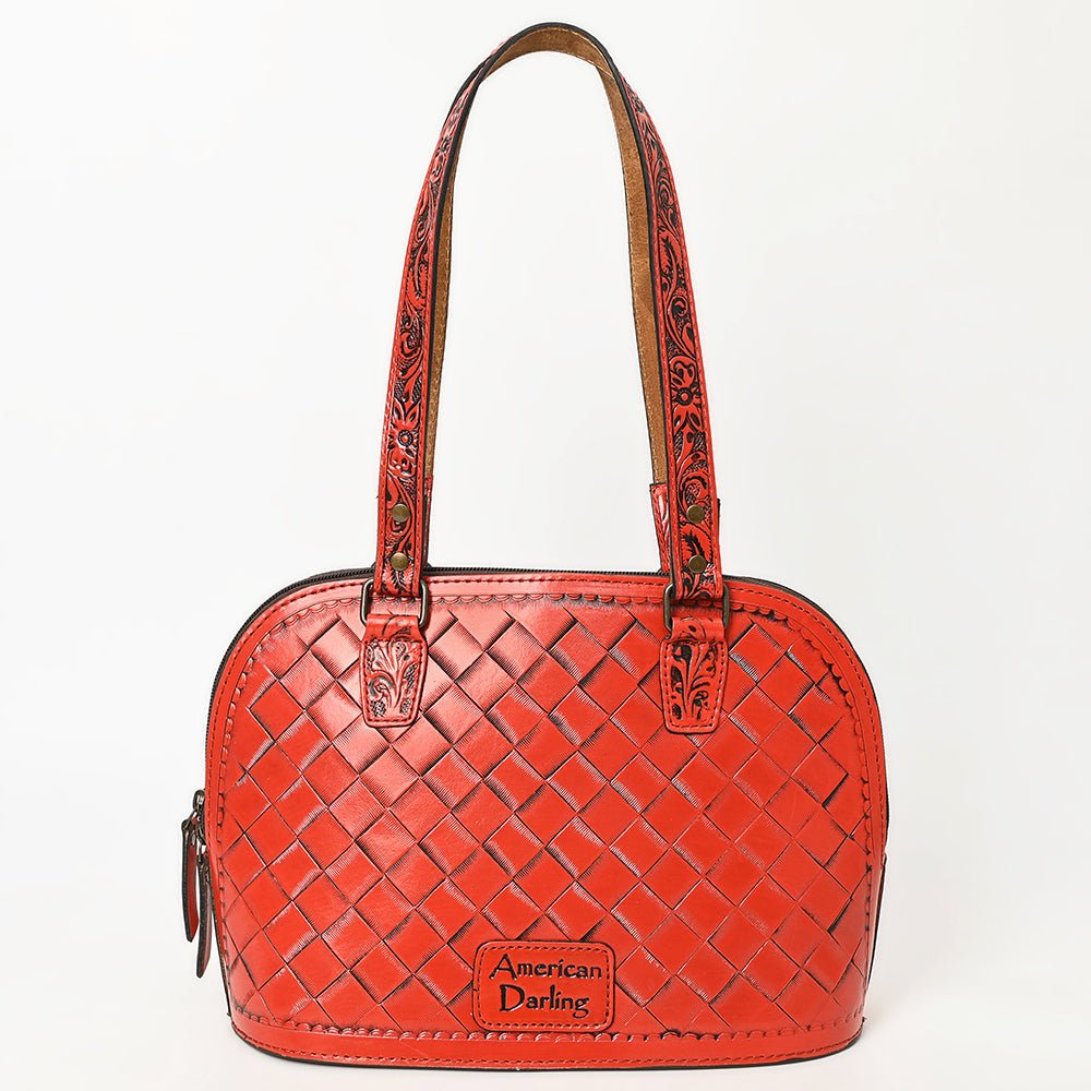American Darling Tote Hand Tooled Genuine Leather
