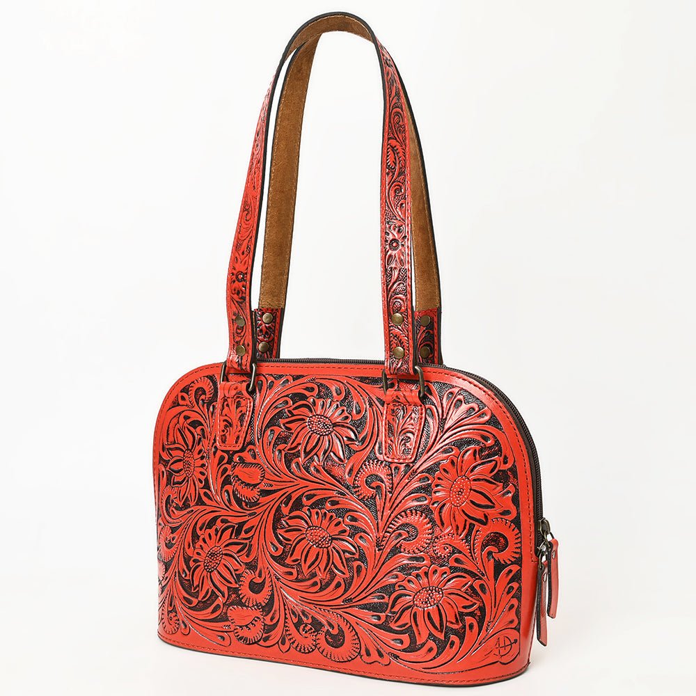 American Darling Tote Hand Tooled Genuine Leather