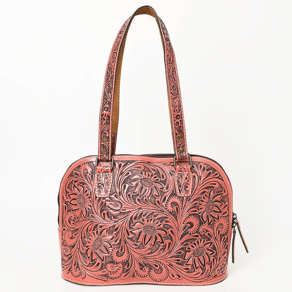 American Darling Tote Hand Tooled Genuine Leather