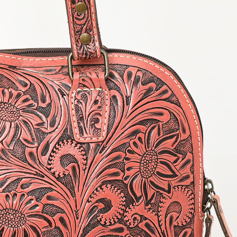 American Darling Tote Hand Tooled Genuine Leather