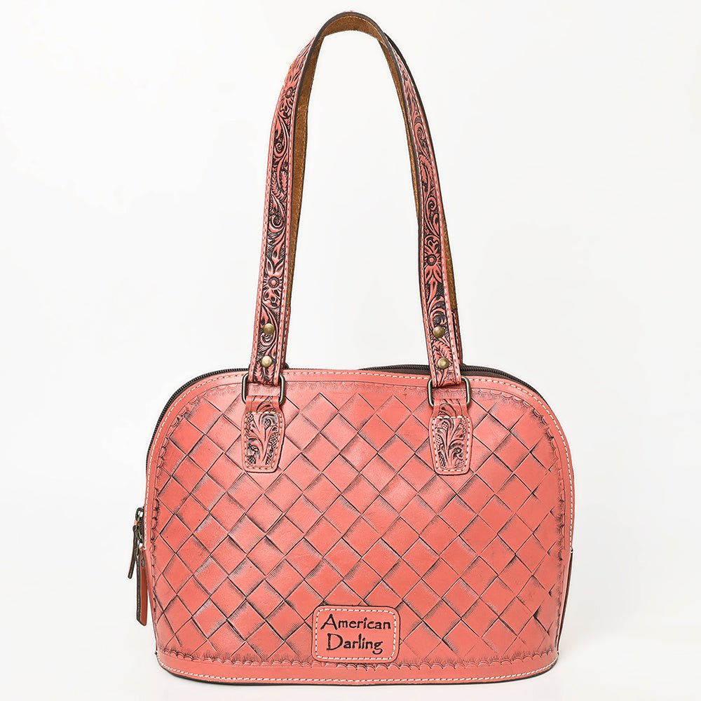 American Darling Tote Hand Tooled Genuine Leather