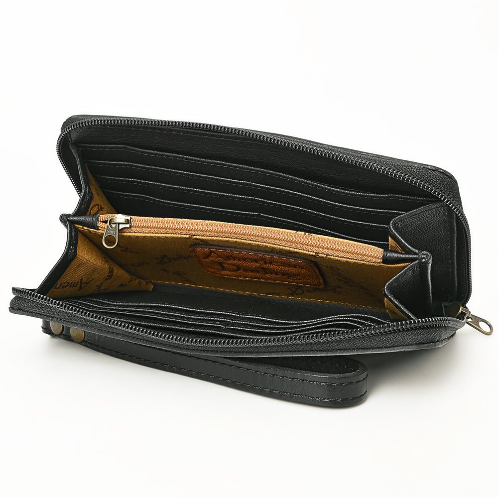 American Darling Clutch Hand Tooled Genuine Leather