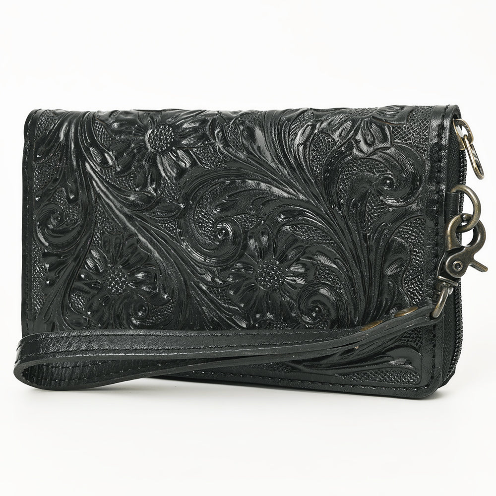 American Darling Clutch Hand Tooled Genuine Leather