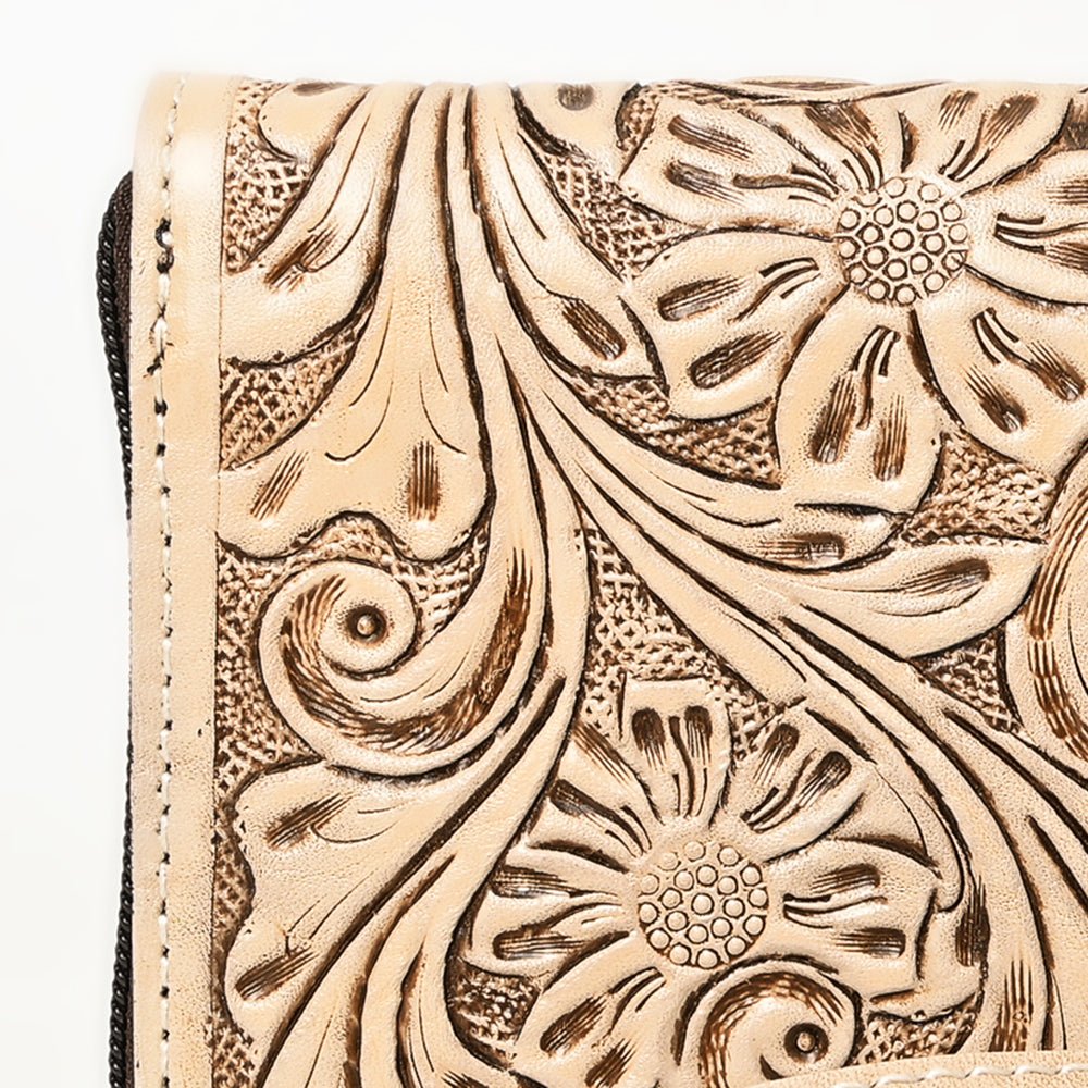 American Darling Clutch Hand Tooled Genuine Leather