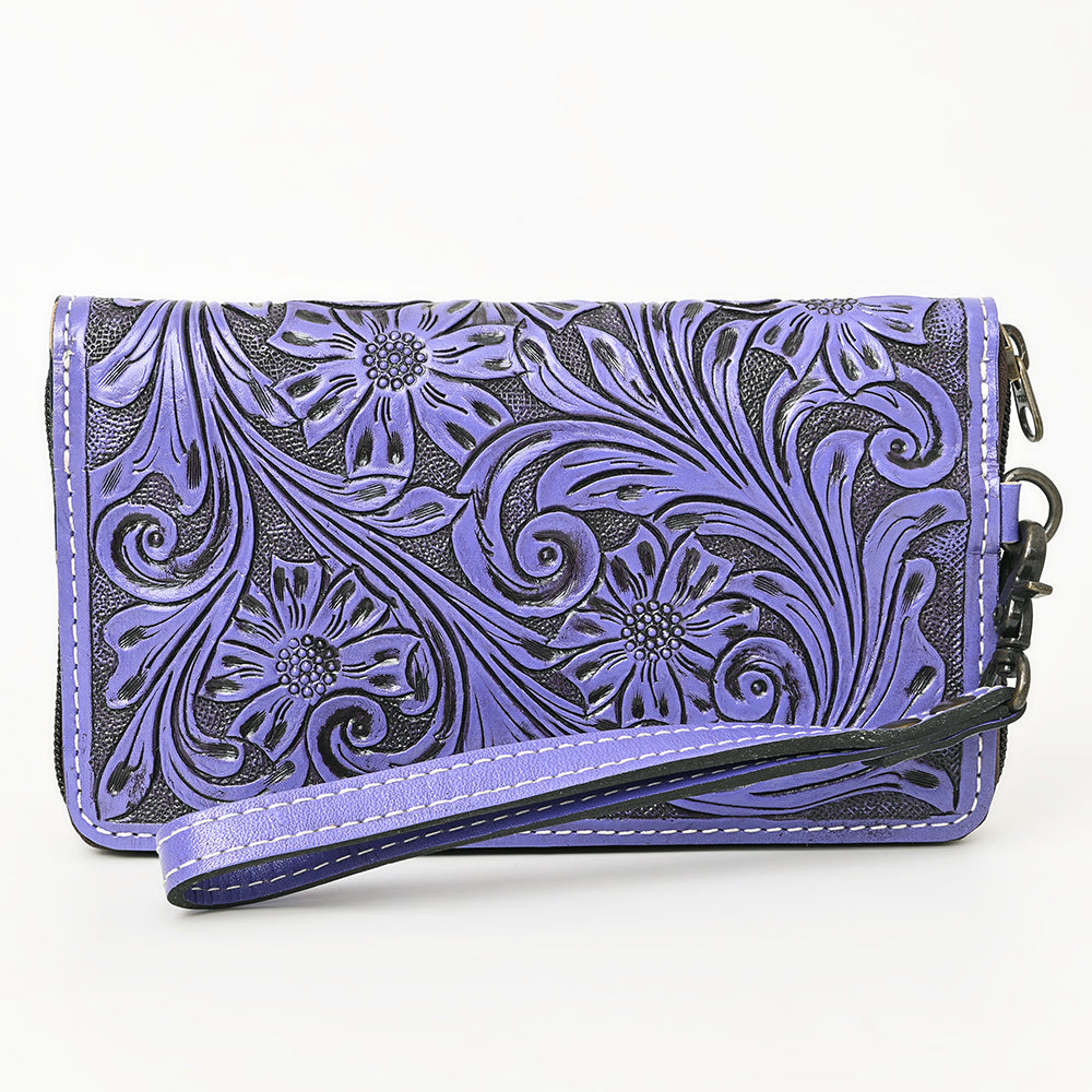 American Darling Clutch Hand Tooled Genuine Leather Western Women Bag Handbag Purse Tan | Purses for Cute