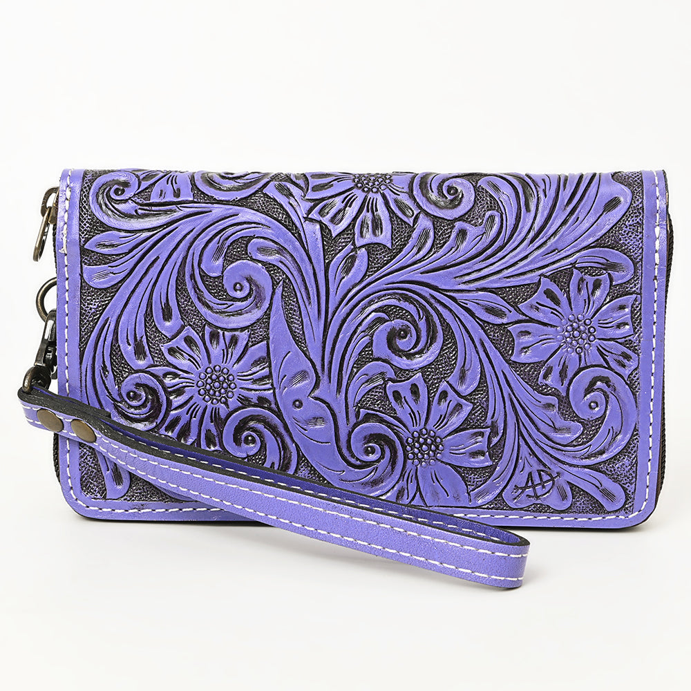 American Darling Clutch Hand Tooled Genuine Leather Western Women Bag Handbag Purse Tan | Purses for Cute