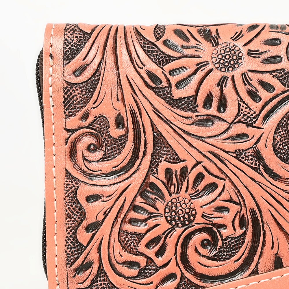 American Darling Clutch Hand Tooled Genuine Leather
