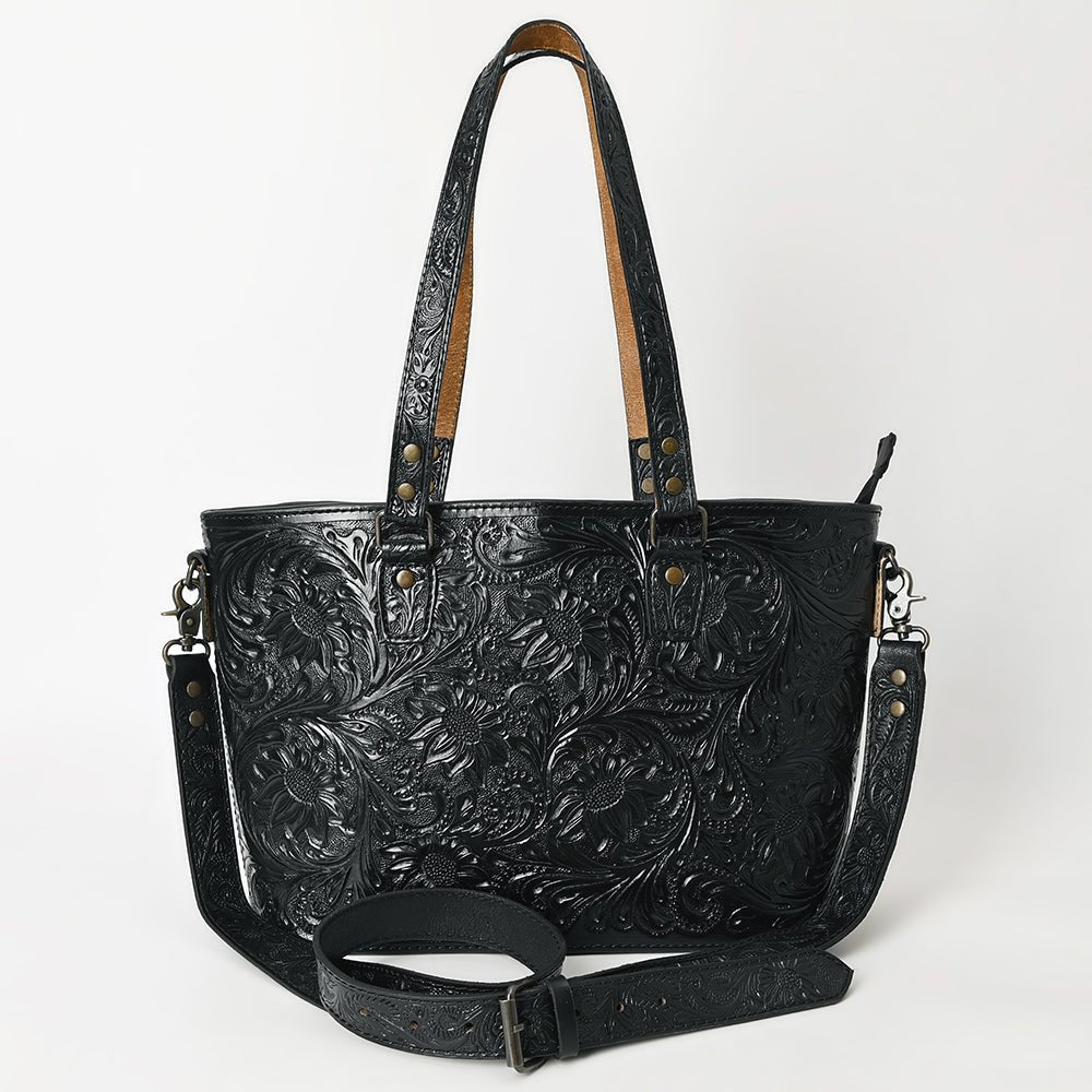 American Darling Tote Hand Tooled Genuine Leather