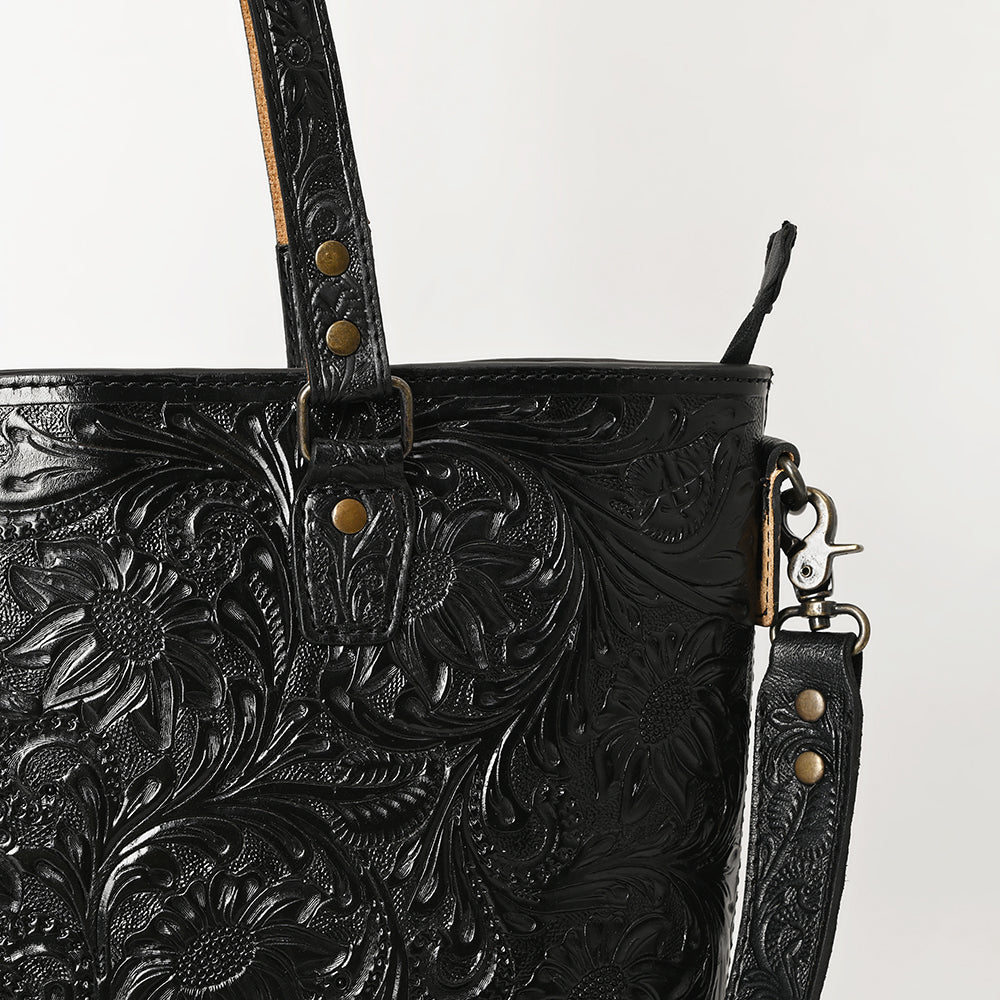 American Darling Tote Hand Tooled Genuine Leather