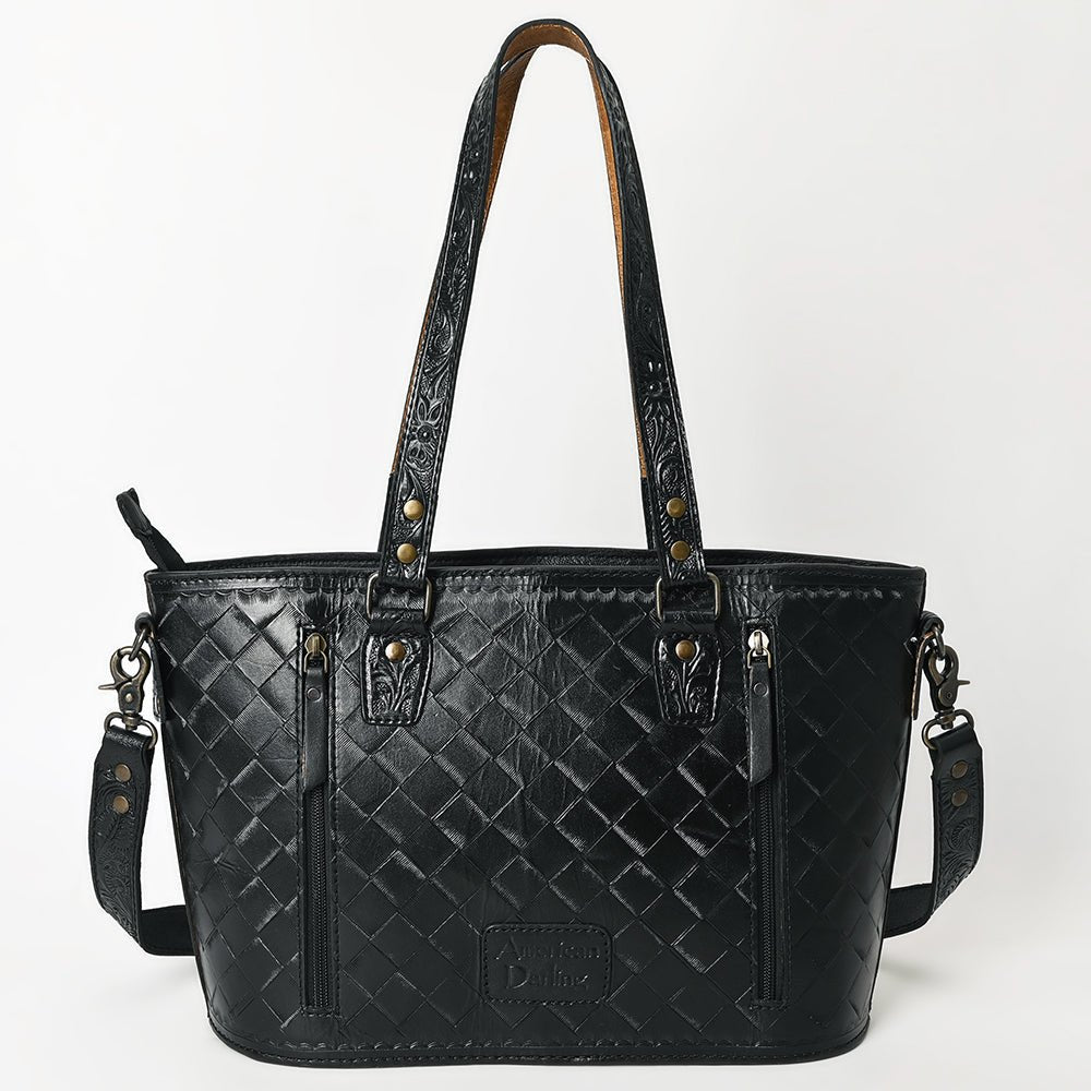 American Darling Tote Hand Tooled Genuine Leather