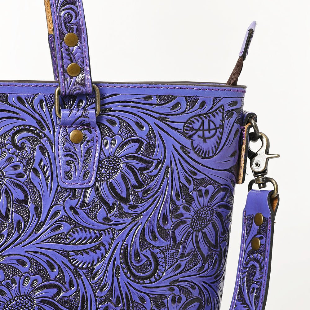 American Darling Tote Hand Tooled Genuine Leather