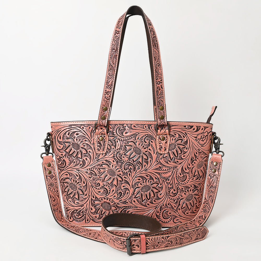 American Darling Tote Hand Tooled Genuine Leather