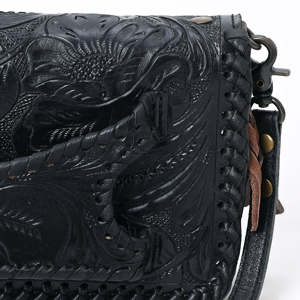 American Darling Clutch Hand Tooled Genuine Leather