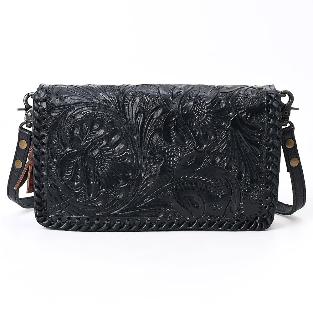 American Darling Clutch Hand Tooled Genuine Leather