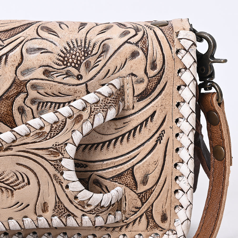 American Darling Clutch Hand Tooled Genuine Leather