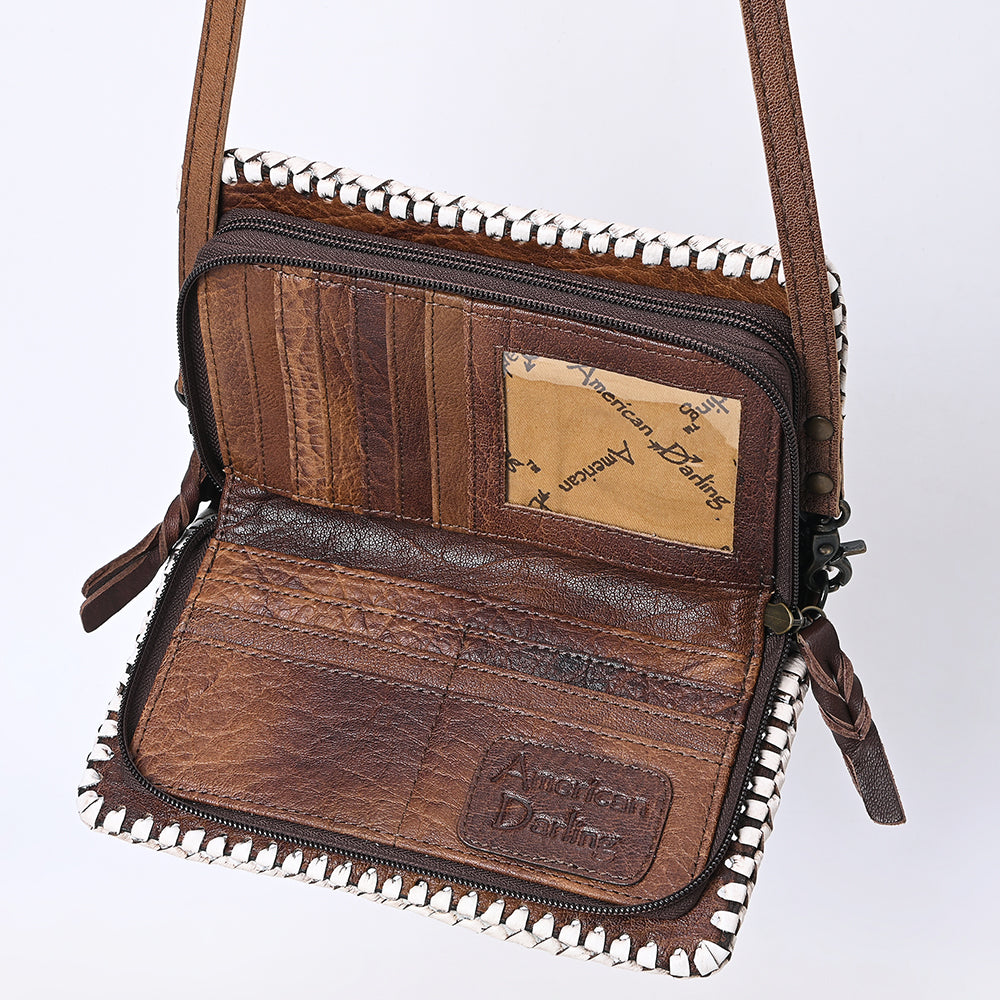 American Darling Clutch Hand Tooled Genuine Leather