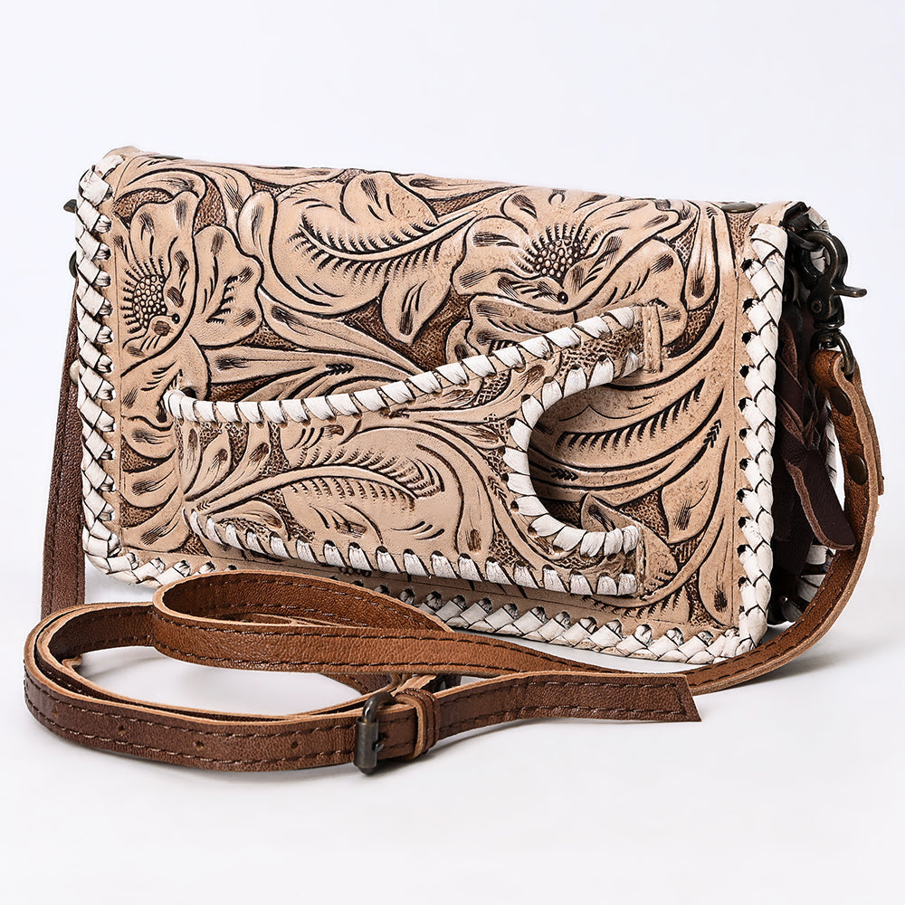 American Darling Clutch Hand Tooled Genuine Leather