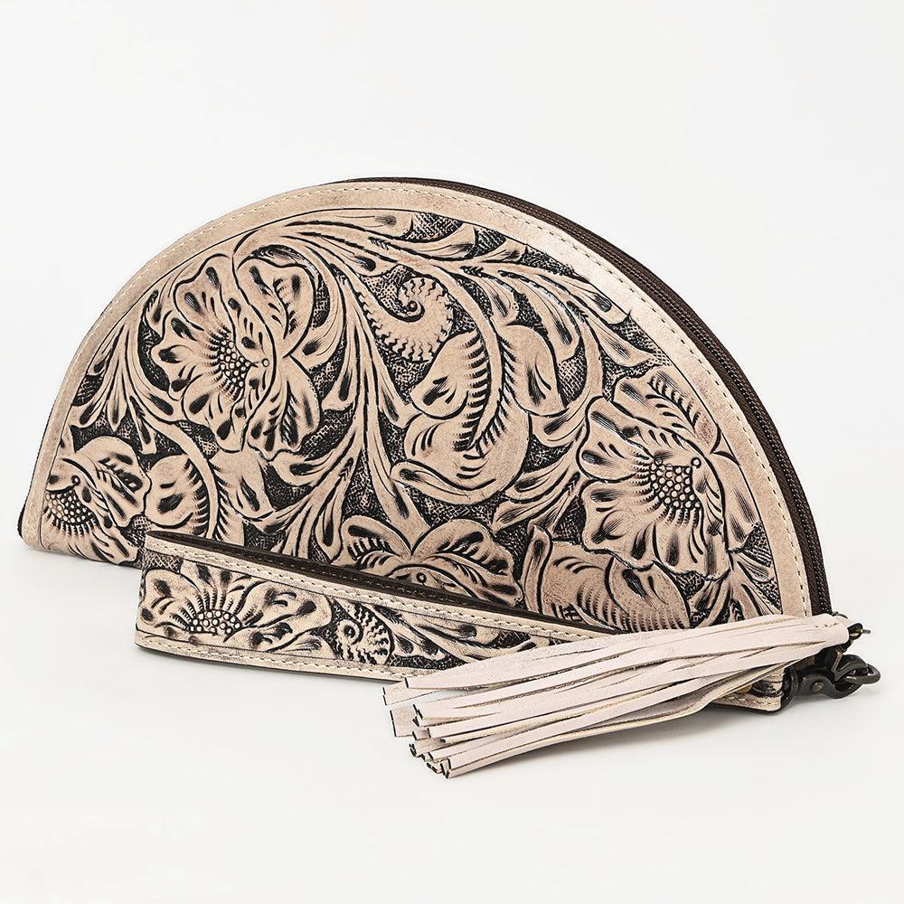 American Darling Clutch Hand Tooled Genuine Leather