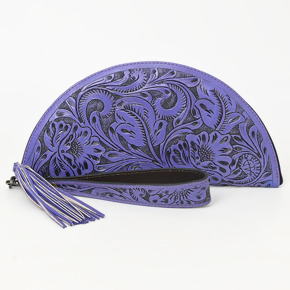 American Darling Clutch Hand Tooled Genuine Leather