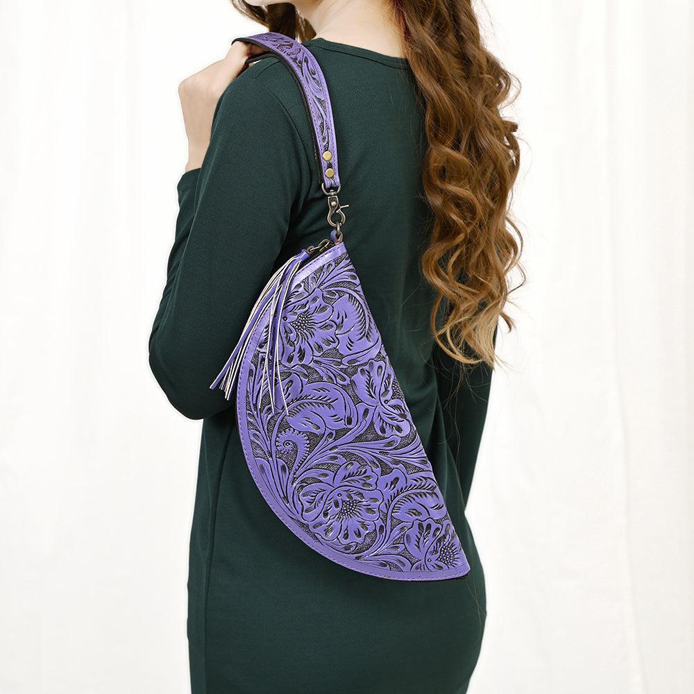 American Darling Clutch Hand Tooled Genuine Leather