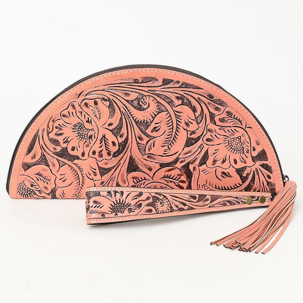 American Darling Clutch Hand Tooled Genuine Leather