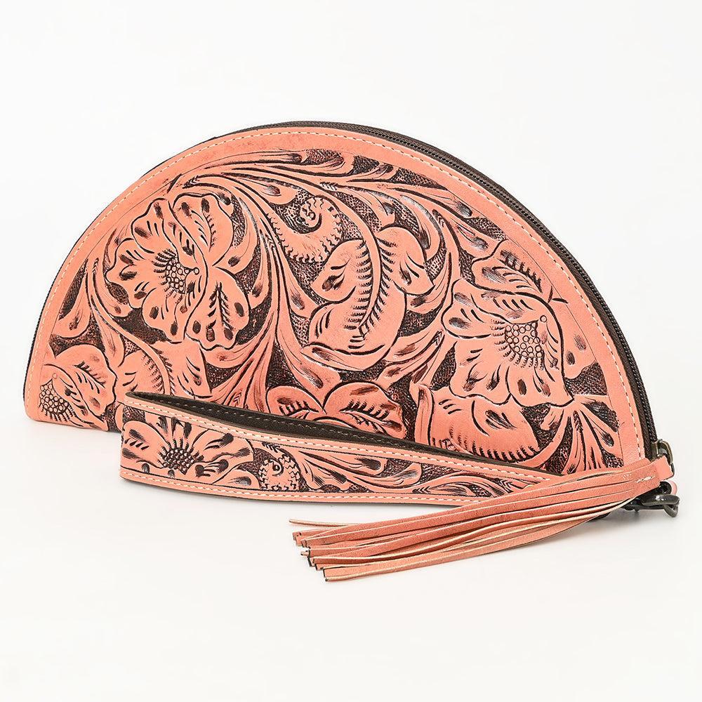American Darling Clutch Hand Tooled Genuine Leather
