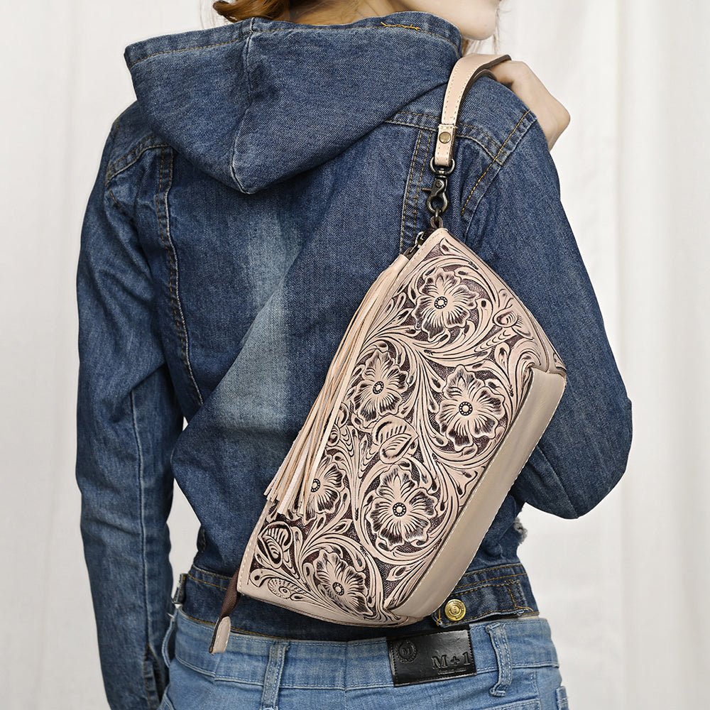 American Darling Hand Tooled Genuine Leather