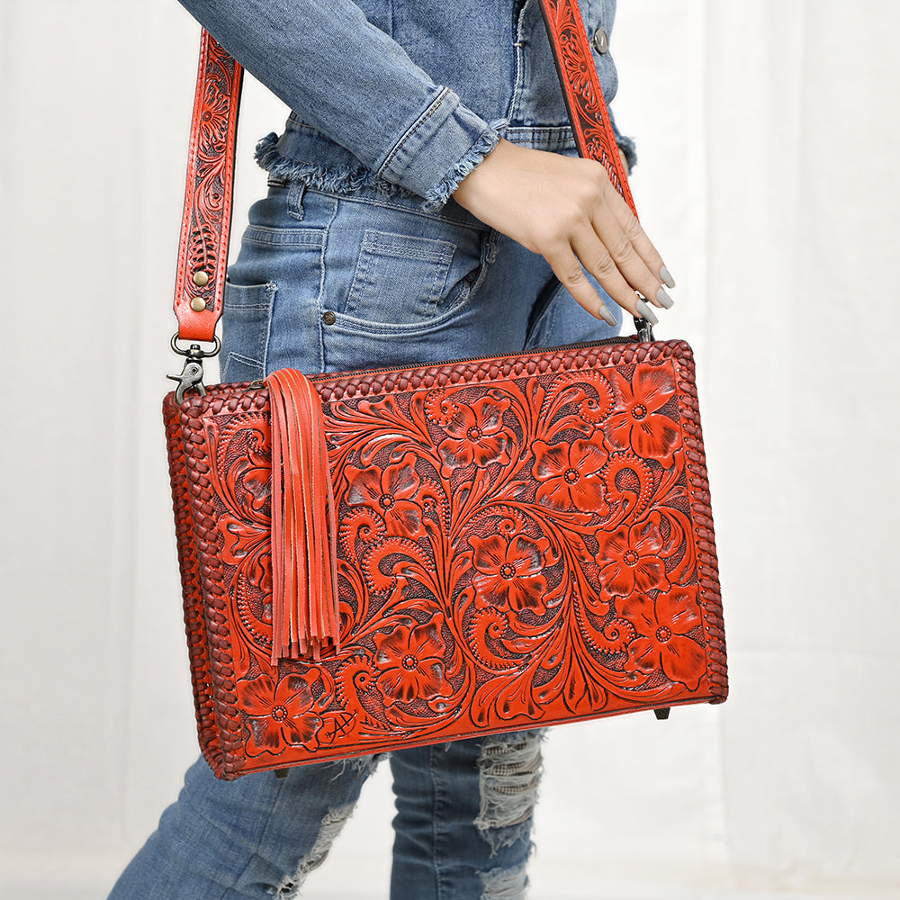 American Darling Hand Tooled Genuine Leather