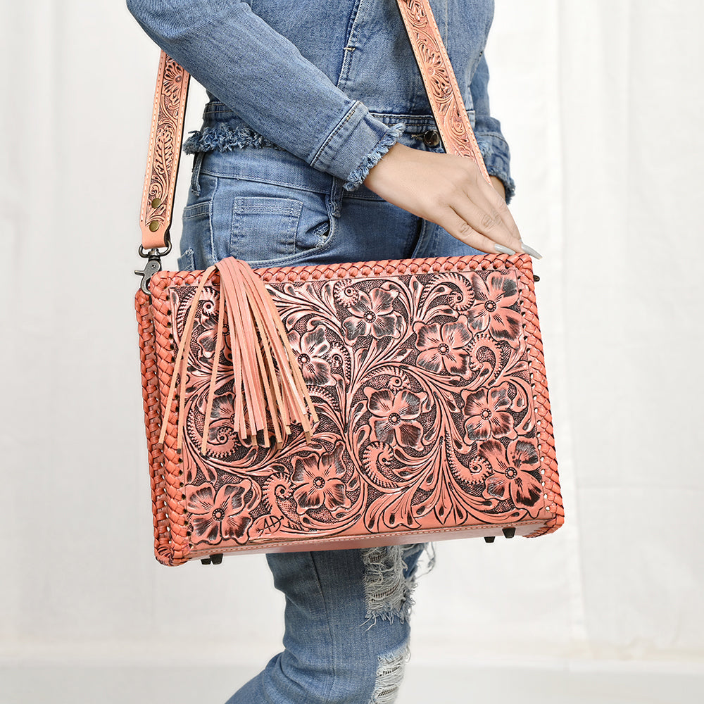American Darling Hand Tooled Genuine Leather