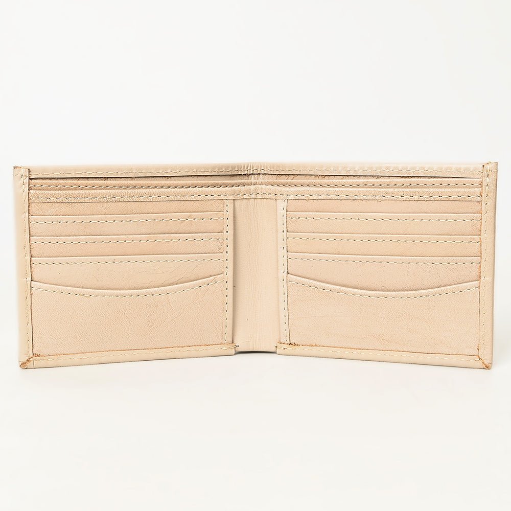 American Darling Wallet Hand Tooled Genuine Leather