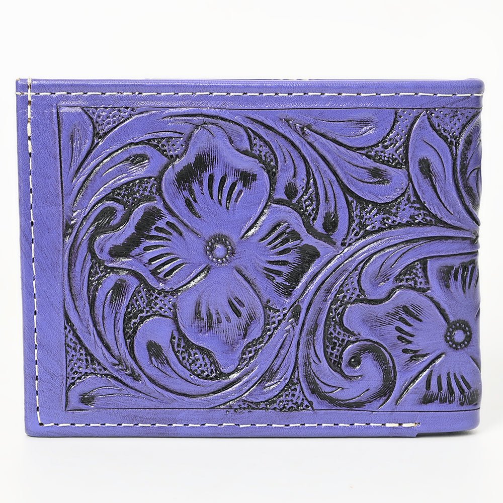 American Darling Wallet Hand Tooled Genuine Leather
